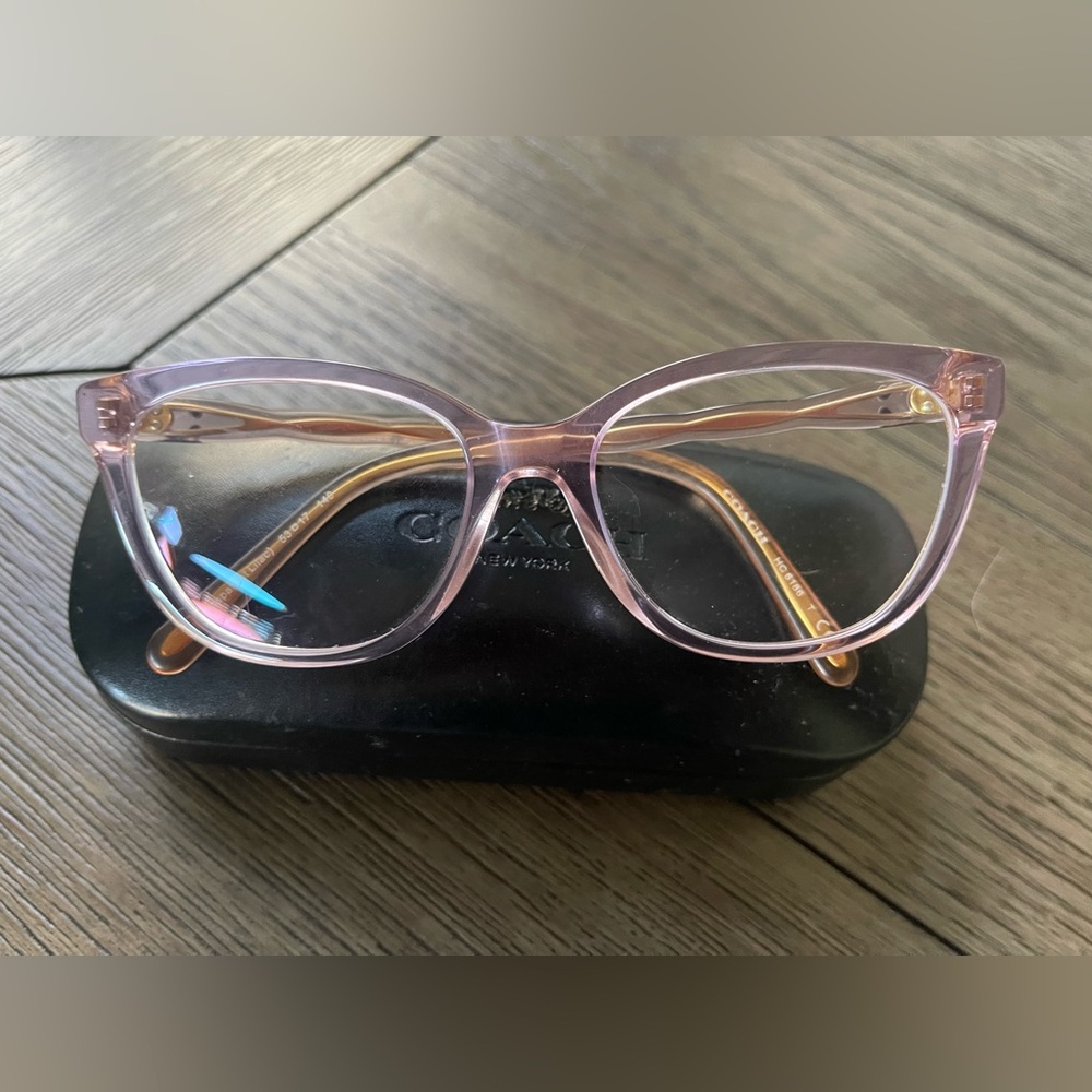 Coach Light Purple Cat-Eye Glasses